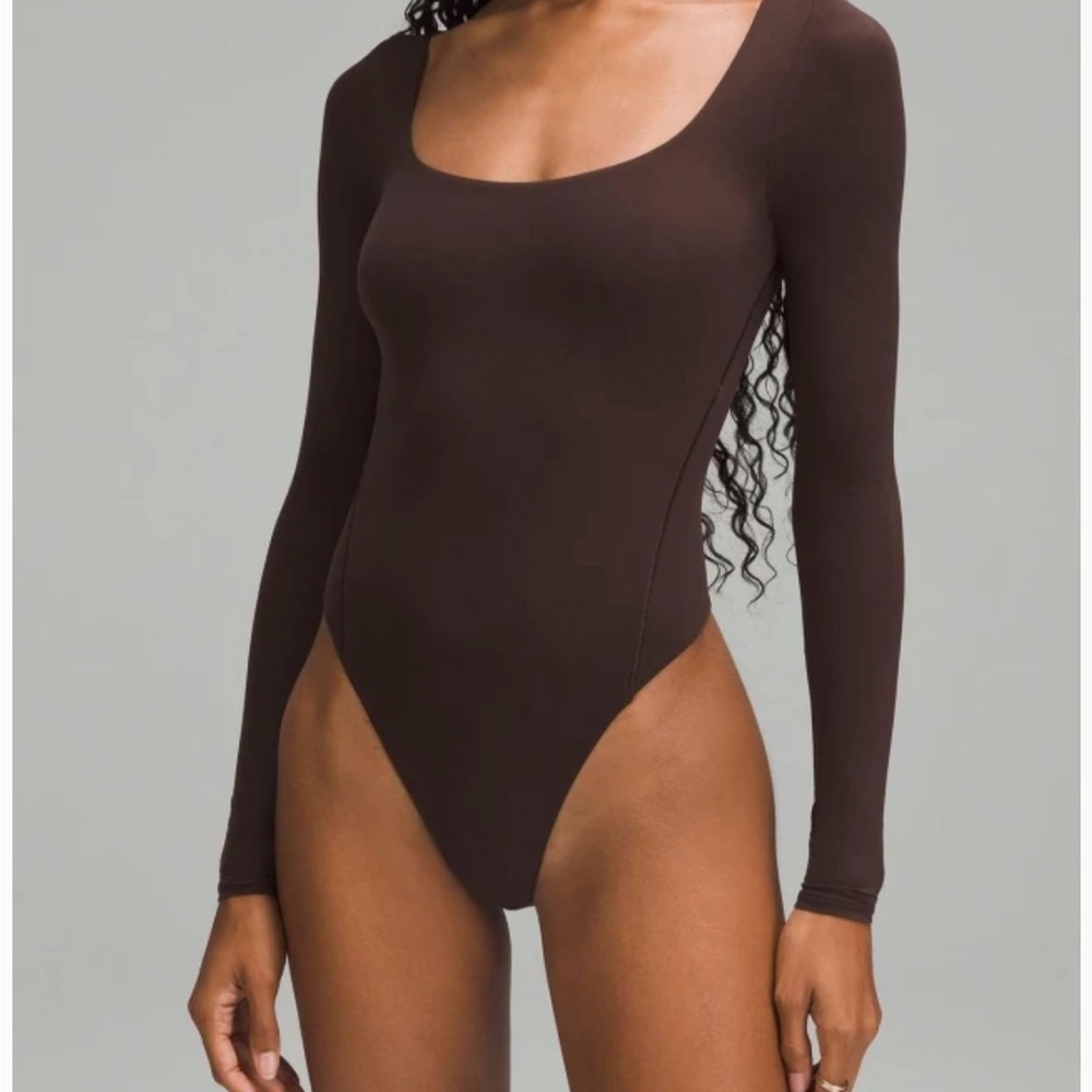 Lululemon Athletica Chocolate Long Sleeve Bodysuit